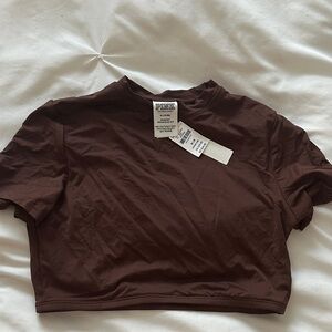 PINK Victoria's Secret Chocolate Crop Top